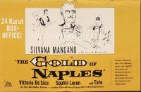 4e503 EVERY DAY'S A HOLIDAY pressbook R57 De Sica's Gold of Naples, Silvana Mangano, Sophia Loren!