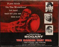 4e393 HARDER THEY FALL pressbook '56 Humphrey Bogart, Rod Steiger, Sterling, cool boxing artwork!