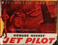 4e405 JET PILOT pressbook '57 John Wayne flies with the Screaming Eagles, Janet Leigh, Hughes