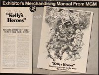 4e546 KELLY'S HEROES pressbook '70 Clint Eastwood, Telly Savalas, Rickles, Sutherland, WWII!