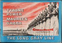 4e409 LONG GRAY LINE pressbook '54 Tyrone Power & Maureen O'Hara, plus West Point cadets!