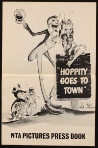 4e574 MR. BUG GOES TO TOWN pressbook R59 Dave Fleischer cartoon, Hoppity Goes to Town!