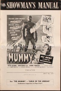 4e575 MUMMY pressbook '59 Terence Fisher Hammer horror, Christopher Lee as the monster!
