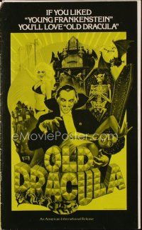 4e582 OLD DRACULA pressbook '75 Vampira, David Niven as the Count, Clive Donner, wacky horror art!