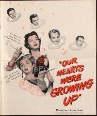 4e586 OUR HEARTS WERE GROWING UP pressbook '46 sexy Gail Russell & Diana Lynn in the Roaring '20s!