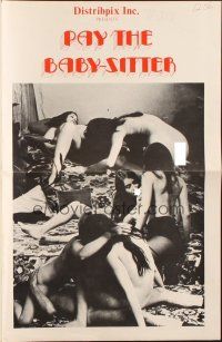 4e595 PAY THE BABY-SITTER pressbook '69 she sits W/you now & bills you later, but keeps her meter on