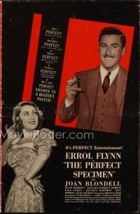 4e420 PERFECT SPECIMEN pressbook '37 sexy Joan Blondell & Errol Flynn, Michael Curtiz!