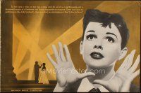 4e434 STAR IS BORN pressbook '54 great close up art of Judy Garland, James Mason, classic!