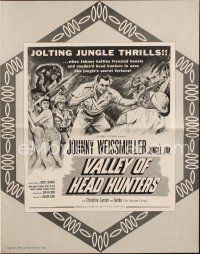 4e654 VALLEY OF HEAD HUNTERS pressbook '53 Johnny Weismuller as Jungle Jim