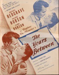 4e664 YEARS BETWEEN pressbook '47 Michael Redgrave returns from the dead for Valerie Hobson!