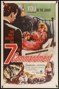 4c012 7th COMMANDMENT 1sh '61 tragic story of illicit love that violated the no adultery rule!