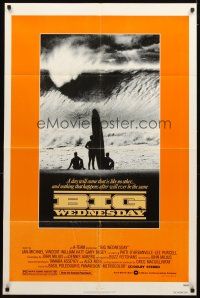 4c092 BIG WEDNESDAY 1sh '78 John Milius classic surfing movie, great image of surfers on beach!