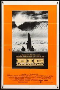 4c093 BIG WEDNESDAY int'l 1sh '78 Milius classic surfing movie, great image of surfers on beach!