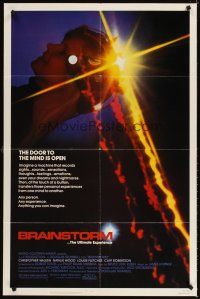 4c120 BRAINSTORM 1sh '83 the door to the mind is open, the ultimate experience!