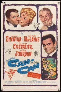 4c136 CAN-CAN 1sh '60 Frank Sinatra, Shirley MacLaine, Maurice Chevalier & Louis Jourdan!