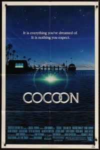 4c176 COCOON 1sh '85 Ron Howard classic, Don Ameche, Wilford Brimley, Tawnee Welch!
