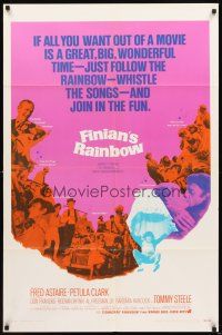 4c307 FINIAN'S RAINBOW 1sh '68 Fred Astaire, Petula Clark, directed by Francis Ford Coppola!