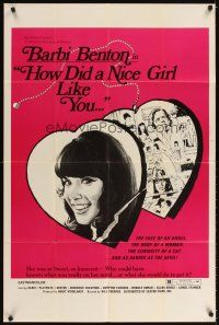 4c452 HOW DID A NICE GIRL LIKE YOU... 1sh '72 Barbi Benton played bedroom instead of the field!