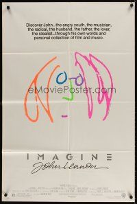 4c467 IMAGINE 1sh '88 classic art by former Beatle John Lennon!