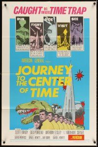 4c500 JOURNEY TO THE CENTER OF TIME 1sh '67 from the valley of monsters in one million B.C.!