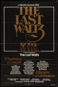 4c534 LAST WALTZ 1sh '78 Martin Scorsese, it started as a rock concert & became a celebration!