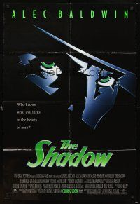 4c791 SHADOW advance DS 1sh '94 Alec Baldwin knows what evil lurks in the hearts of men!