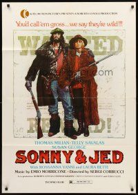 4c818 SONNY & JED 1sh '74 Sergio Corbucci spaghetti western, Thomas Milan, Susan George