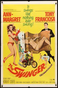 4c861 SWINGER int'l 1sh '66 sexy Ann-Margret, Tony Franciosa, the bunniest picture of the year!