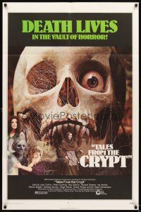 4c873 TALES FROM THE CRYPT 1sh '72 Peter Cushing, Joan Collins, E.C. comics, cool skull image!