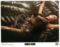 4d218 ALIEN RESURRECTION color 11x14 still '97 close up of Sigourney Weaver laying on huge monster!