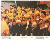 4d223 ALL THE RIGHT MOVES color 11x14 still #1 '83 high school football player Tom Cruise w/ team!