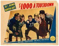 4d189 $1,000 A TOUCHDOWN LC '39 football player Joe E. Brown & Martha Raye in huddle with others!