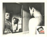4d207 ADVISE & CONSENT LC '62 close up of barechested Don Murray afraid to come out of the closet!