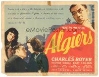 4d010 ALGIERS TC '38 Charles Boyer loves sexiest Hedy Lamarr, but he can't leave the Casbah!
