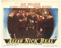 4d216 ALIAS NICK BEAL LC #8 '49 Ray Milland watches newspaper reporters interview Thomas Mitchell!