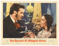 4d244 BARRETTS OF WIMPOLE STREET LC #2 '57 Bill Travers meets pretty Jennifer Jones at last!