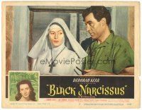 4d259 BLACK NARCISSUS LC #2 '47 Powell & Pressburger, c/u of nun Deborah Kerr & David Farrar!
