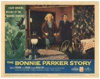 4d267 BONNIE PARKER STORY LC #1 '58 Dorothy Provine smiling in diner with gangster holding gun!