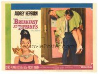 4d273 BREAKFAST AT TIFFANY'S LC #1 '61 George Peppard carries Audrey Hepburn over his shoulder!