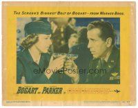 4d302 CHAIN LIGHTNING LC #5 '49 c/u of Humphrey Bogart drinking champagne with Eleanor Parker!