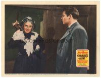 4d305 CHARLEY'S AUNT LC '41 close up of James Ellison with Jack Benny in drag as old lady!