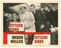 4d314 CITIZEN KANE LC #1 R56 Joseph Cotten & Sloane with dapper Orson Welles & loving cup!
