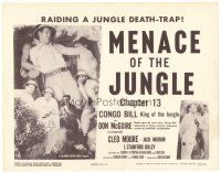 4d032 CONGO BILL chapter 13 TC R57 Don McGuire, Menace of the Jungle, raiding a jungle death-trap!