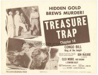 4d033 CONGO BILL chapter 14 TC R57 Don McGuire, Treasure Trap, hidden gold brews murder, serial!