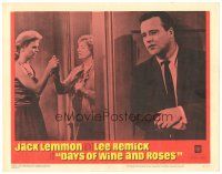 4d348 DAYS OF WINE & ROSES LC #7 '63 Blake Edwards, alcoholics Jack Lemmon & Lee Remick!