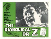 4d357 DIABOLICAL DR Z LC #1 '66 director Jess Franco strips your nerves screamingly raw, best c/u!