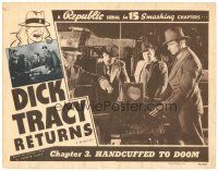 4d360 DICK TRACY RETURNS chapter3 LC R48 Ralph Byrd as famous detective,serial,art by Chester Gould!