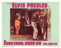 4d376 EASY COME, EASY GO LC #7 '67 Elvis Presley & Dodie Marshall watch Pat Priest covered in paint!