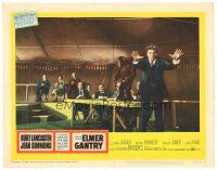 4d378 ELMER GANTRY LC #7 '60 bogus preacher Burt Lancaster by people at table with chimp!