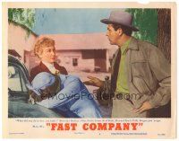4d394 FAST COMPANY LC #4 '53 Nina Foch scolds Howard Keel for making Polly Bergen sad!